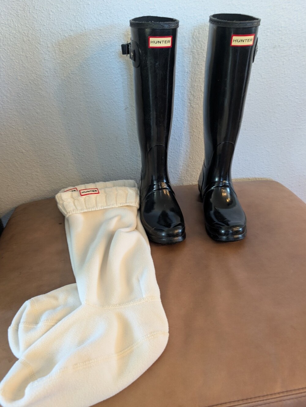 Hunter Women's Black Tall Rain Boots - Picture 7 of 9